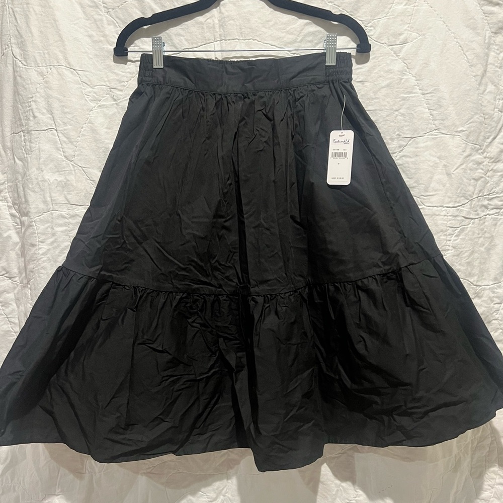 Splendid Women's Tropical Floral Black Skirt 
Size: Medium - Picture 3 of 9